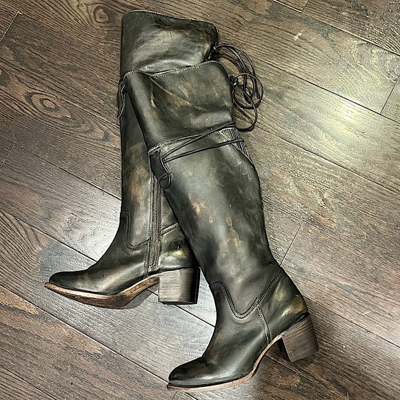 Freebird by Steven Carolina Over the Knee Leather Boots - Picture 2 of 16